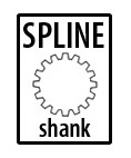 Spline Shank Demolition Tools