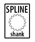 Spline Shank Demolition Tools